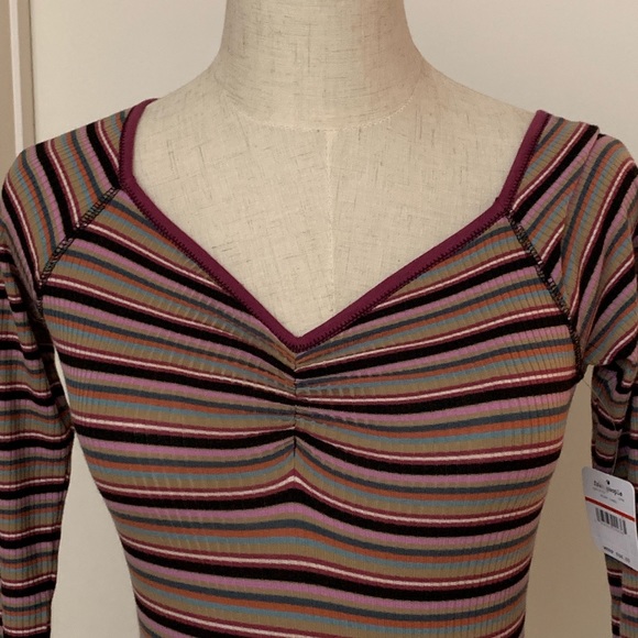 Free People Put A Stripe On It Bodysuit - Picture 3 of 7